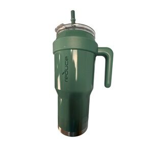 Reduce Cold-1 40oz Insulated Tumbler with Handle and Straw Green Sage Mug